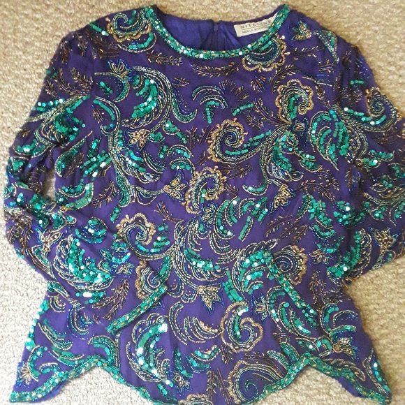 Gorgeous Beaded Top by Niteline Della Roufogali - Picture 5 of 5